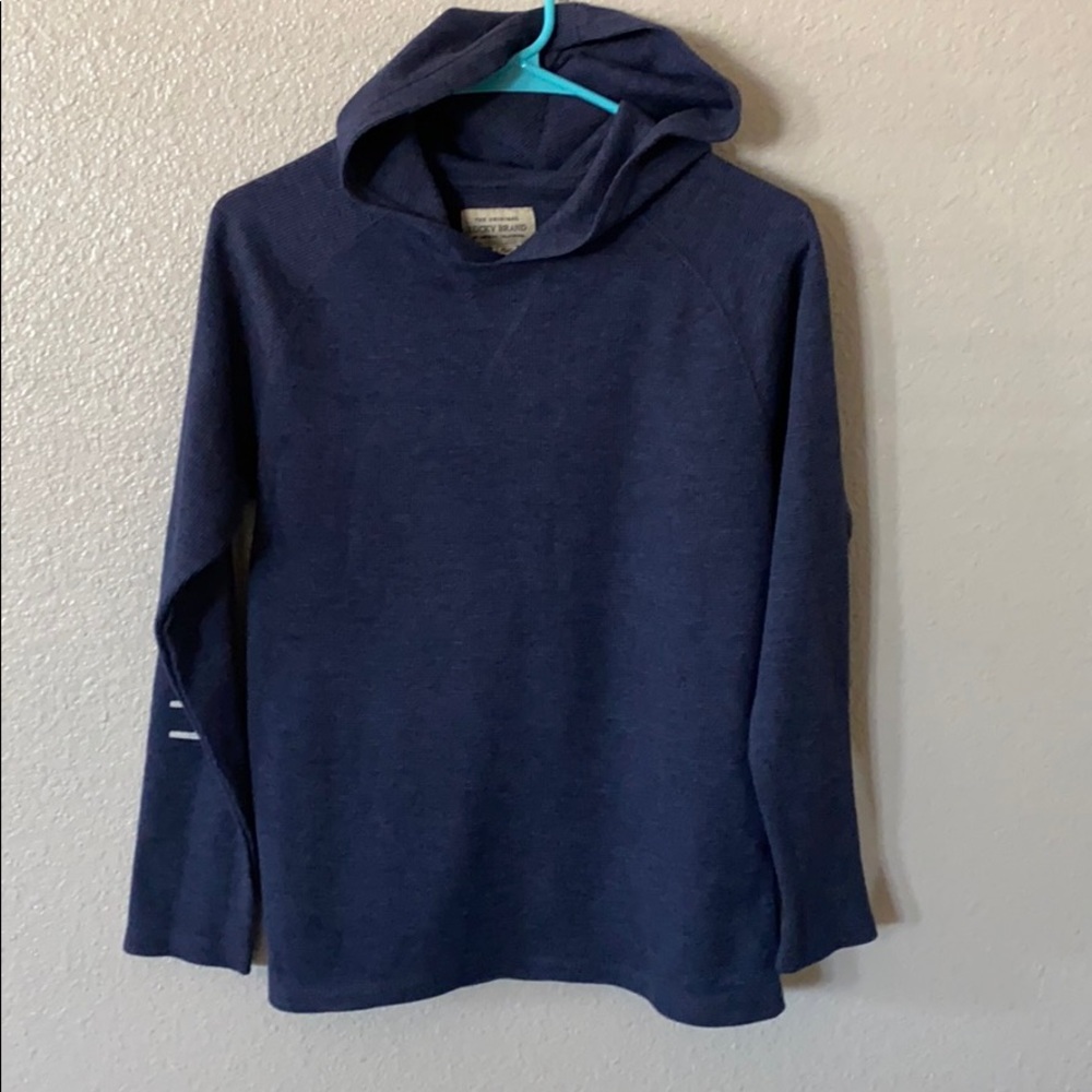 NWOT Lucky Brand Navy Thermal Hoodie